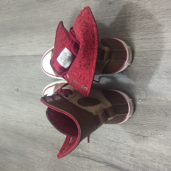 Converse Chuck Taylor Elise Roll down Hi-Top Leather Sneakers - Picture 3 of 7